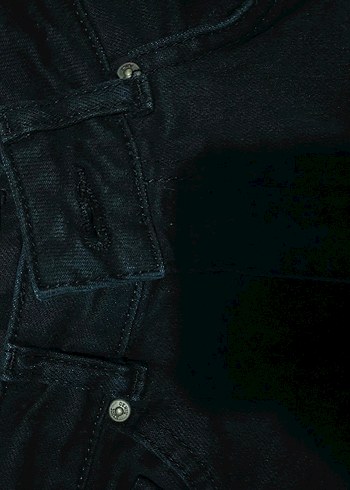 LC Waikiki Siyah Kadın Rahat Kesim Kot Pantolon