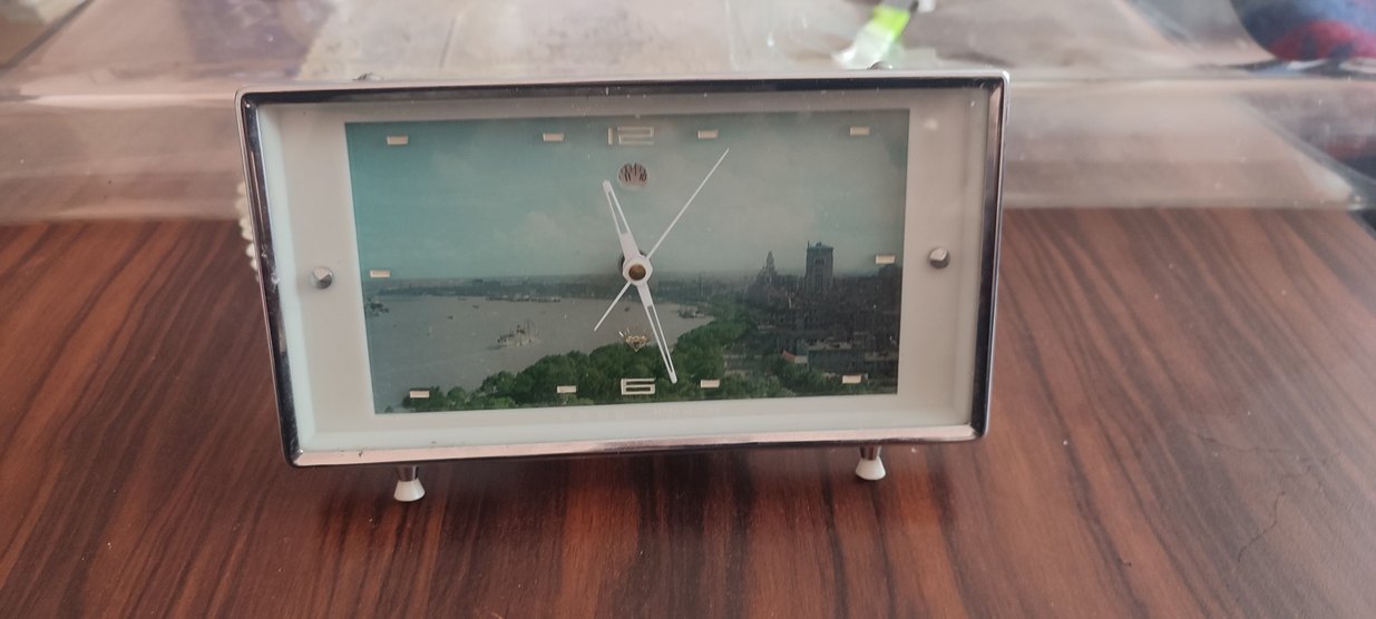 antika kurmalı masa saati - Görsel 2