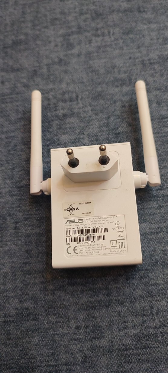 Beyaz ASUS Kablosuz Menzil Genişletici - Görsel 2
