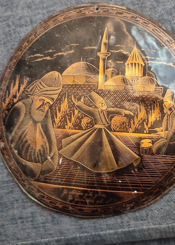 Mevlana işlemeli bakır - Görsel 3