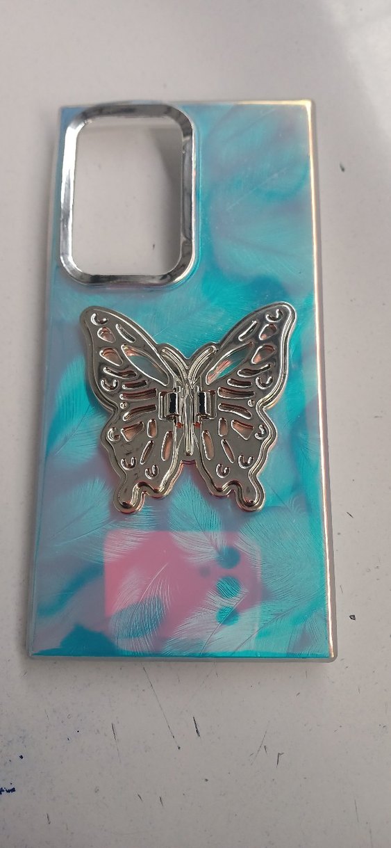 Işıltılı Kelebek Motifli Broş - Görsel 2