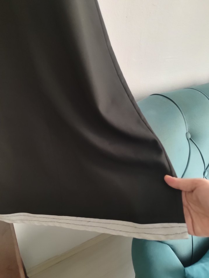 Düğmeli Siyah Uzun Kadın Salopet - Görsel 4