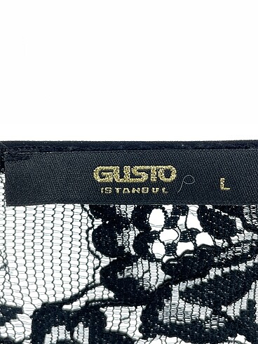 l Beden siyah Renk Gusto Tunik %70 İndirimli.