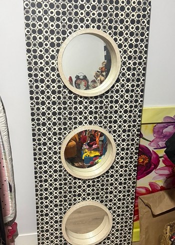 Gri Çoklu Yuvarlak Aynalı Dekoratif Panel - Görsel 2