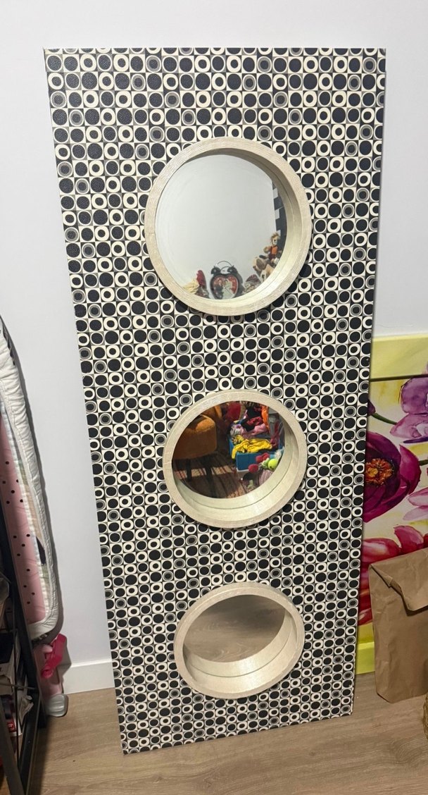 Gri Çoklu Yuvarlak Aynalı Dekoratif Panel - Görsel 3