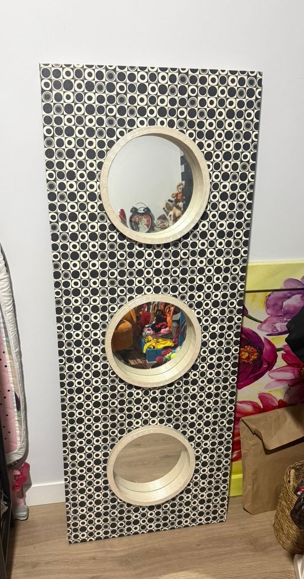 Gri Çoklu Yuvarlak Aynalı Dekoratif Panel - Görsel 2