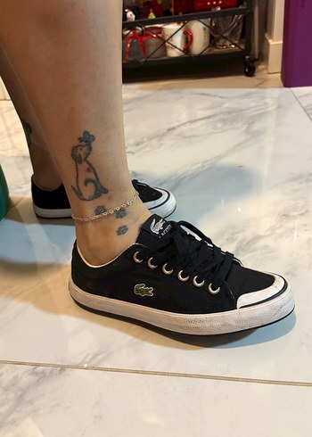 Siyah Bağcıklı Rock Punk Sneakers - Görsel 5