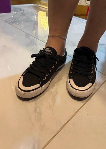 Siyah Bağcıklı Rock Punk Sneakers - Görsel 3