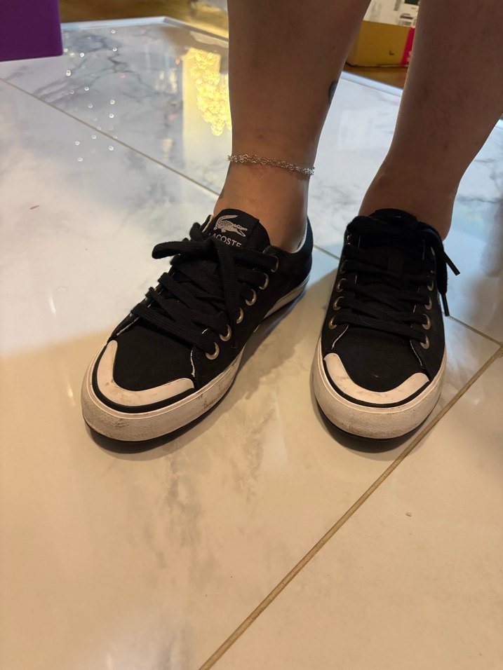 Siyah Bağcıklı Rock Punk Sneakers - Görsel 3