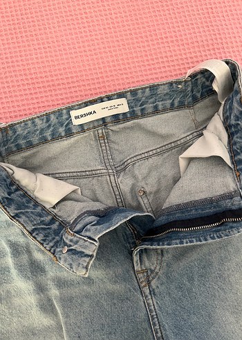 Gri Mavi Bol Kesim Kadın Denim Pantolon - Görsel 3