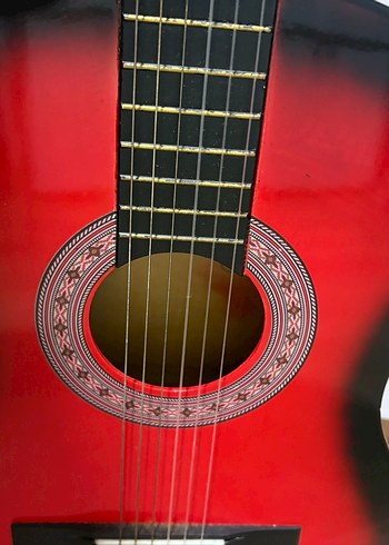 Kırmızı Klasik Gitar - Görsel 3