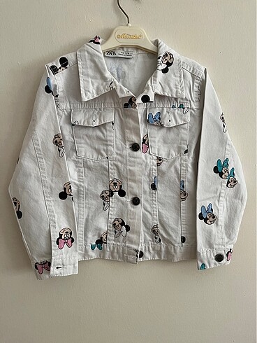 Zara Mickey Mouse Kız Çocuk Çeketi