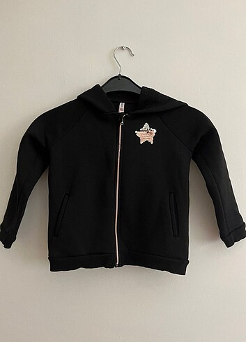 Kiz Çocuk fermuarlı sweatshirt