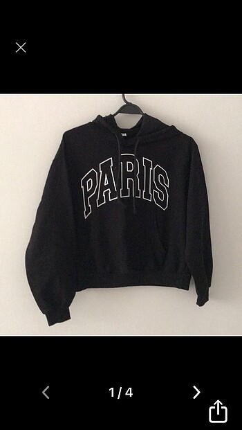 Bayan kapşonlu krop sweat