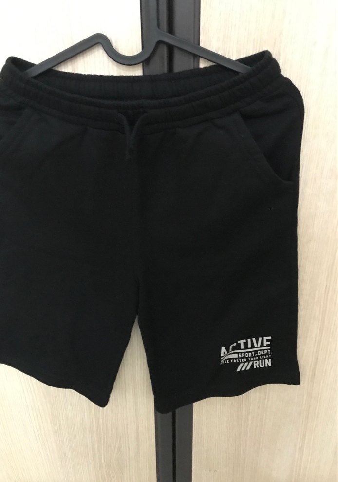 Lcw Erkek Siyah Rahat Kesim Baskılı Şort yeni - Görsel 2