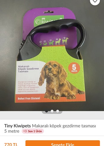 Makaralı Köpek Gezdirme Tasması 5 Metre - Görsel 3