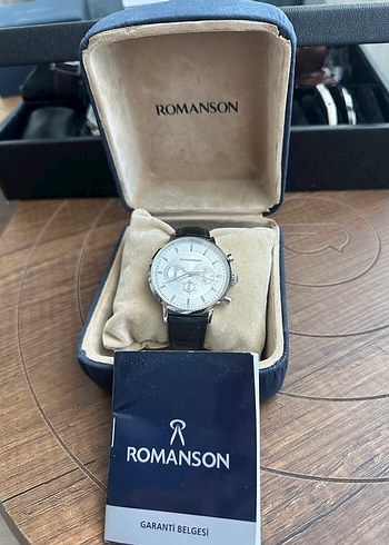 Romanson Modern Klasik Erkek Saati Gri Beyaz