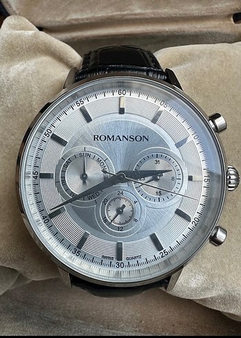 Romanson Romanson Modern Klasik Erkek Saati Gri Beyaz
