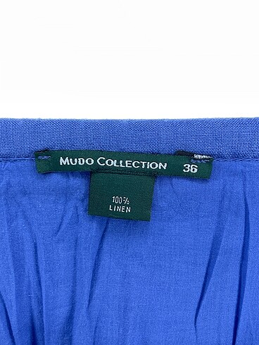 36 Beden mavi Renk Mudo Mini Etek %70 İndirimli.