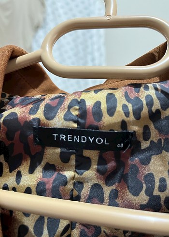 40 Beden kahverengi Renk Blazer ceket