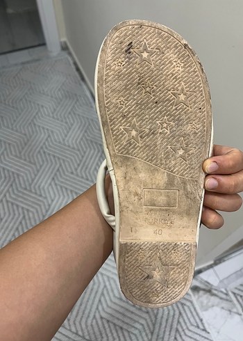 40 Beden beyaz Renk Minimalist Beyaz Topuklu Kadın Sandalet