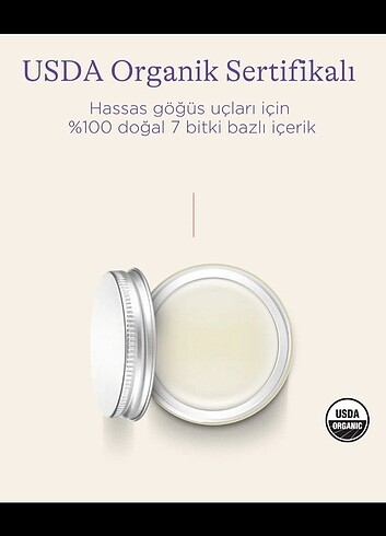 Lansinoh organik göğüs ucu balmı 60 ml