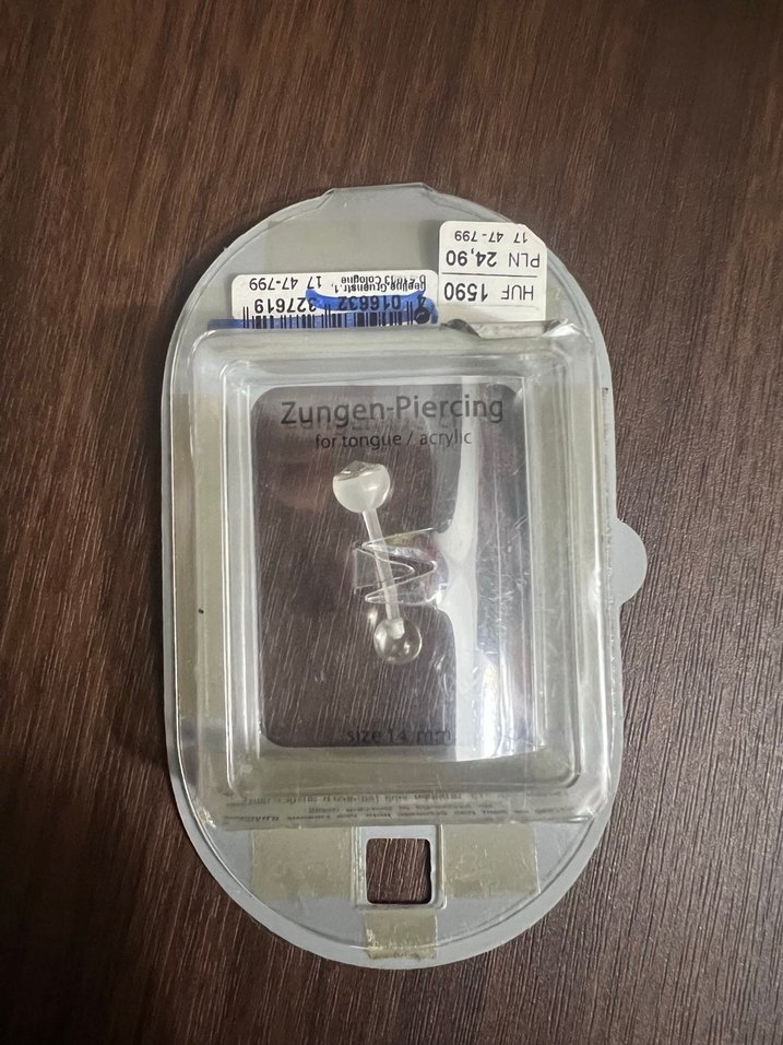 Şeffaf Piercing 14mm - Görsel 2