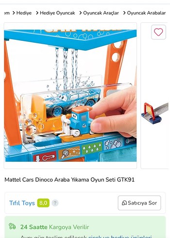 Mattel Cars Dinoco Araba Yıkama Oyun Seti GTK91 - Görsel 2