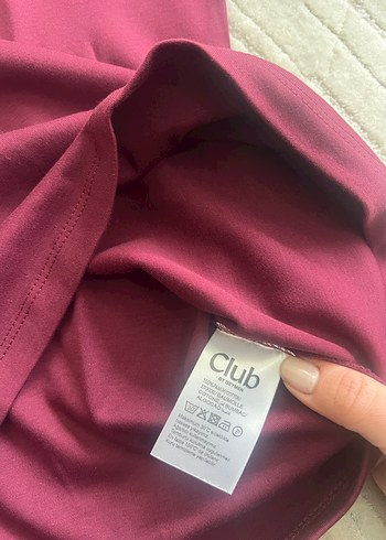 Bordo kadın Kısa Kollu Tişört - Görsel 3