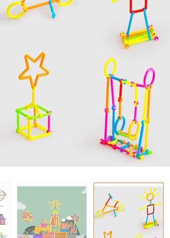 Renkli Eğitici Yapı Blokları Seti - Görsel 4