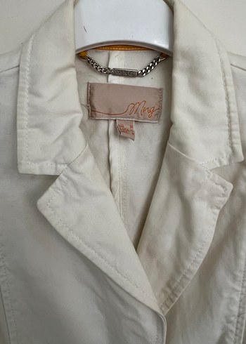 Beyaz Blazer Ceket - Görsel 2