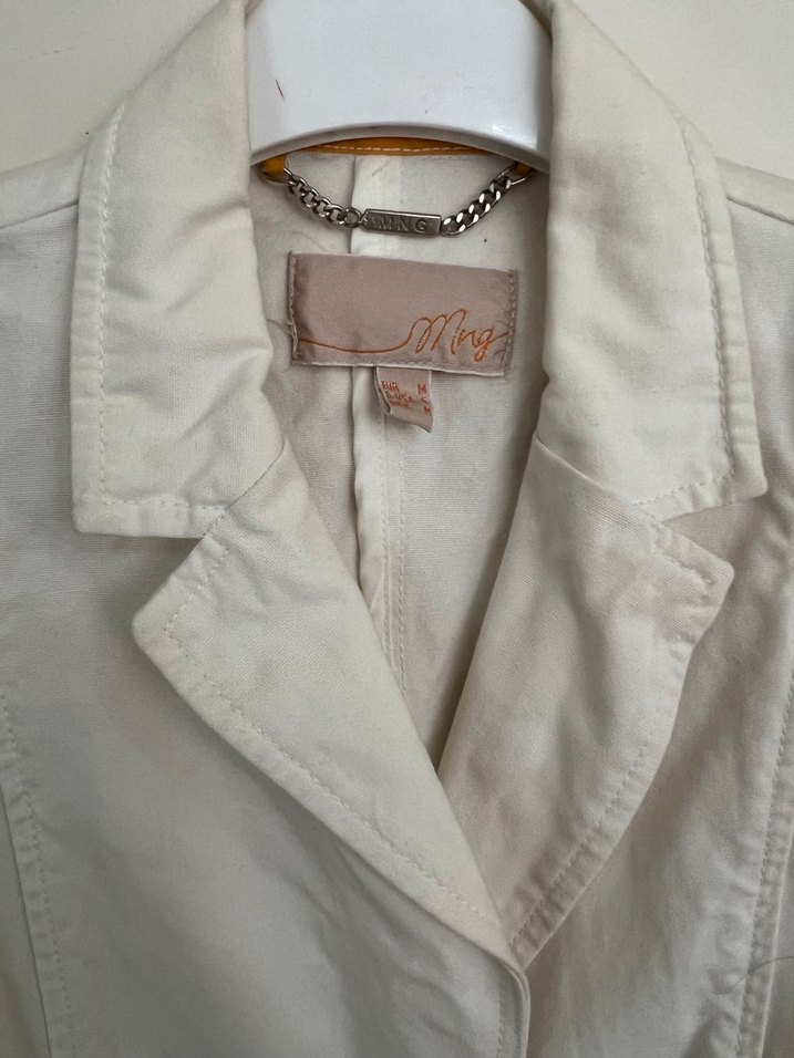 Beyaz Blazer Ceket - Görsel 2