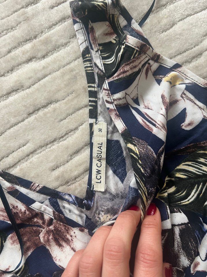 Pastel Renkli V Yaka Tulum - Görsel 4