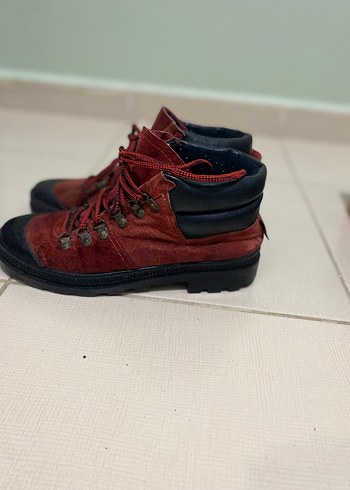 Bordo Süet Outdoor Bot - Görsel 2