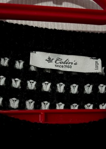 Kadın Siyah beyaz Çizgili Örgü Kazak - Görsel 2