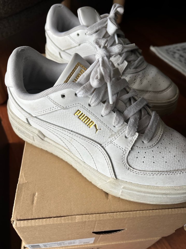 Beyaz Platform Topuk Kadın Spor Ayakkabı - Görsel 4