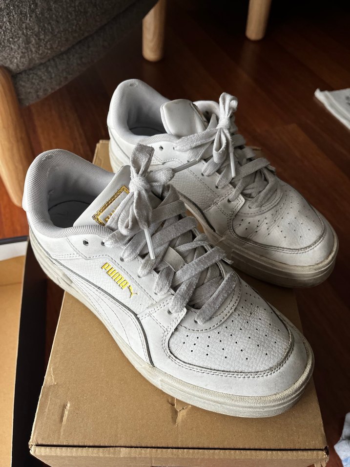 Beyaz Platform Topuk Kadın Spor Ayakkabı - Görsel 3