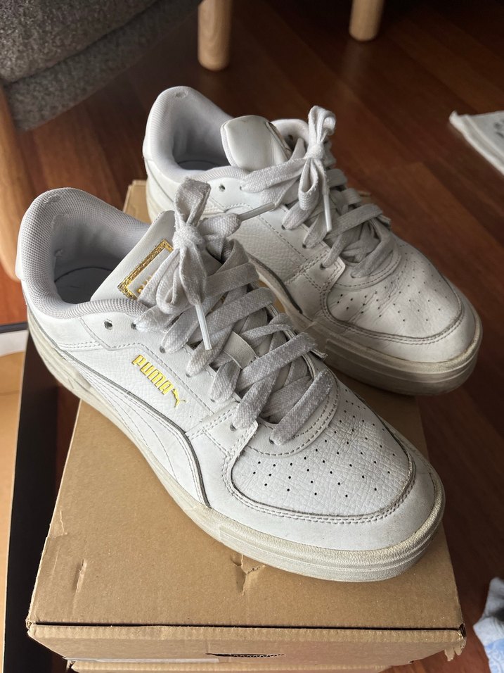 Beyaz Platform Topuk Kadın Spor Ayakkabı - Görsel 2