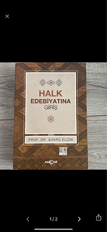 halk edebiyatına giriş Şükrü elçin