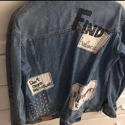 38 Beden Az kullanılmış zara kot ceket