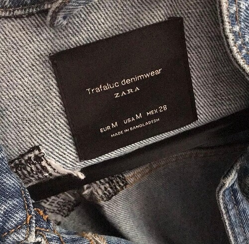 Zara Az kullanılmış zara kot ceket