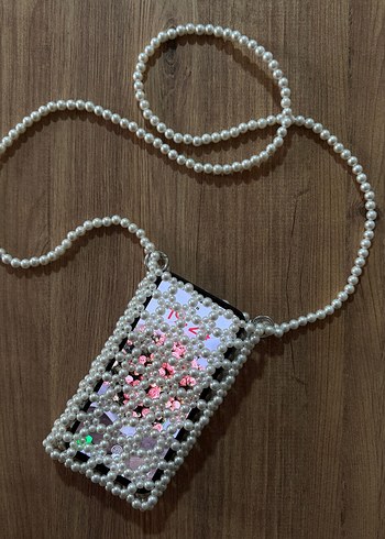  Beden Boncuktan telefon çantası