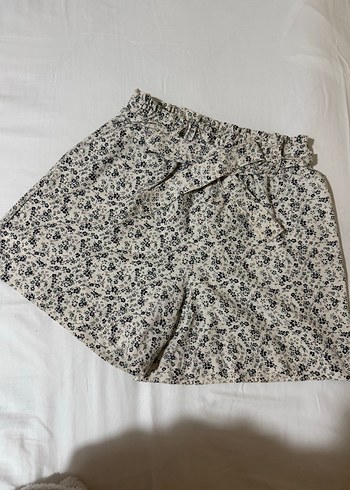 Çok renkli keten şort - Görsel 3