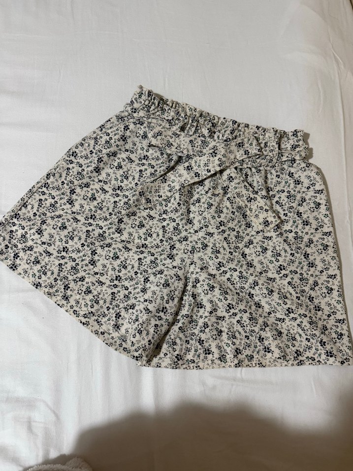 Çok renkli keten şort - Görsel 3