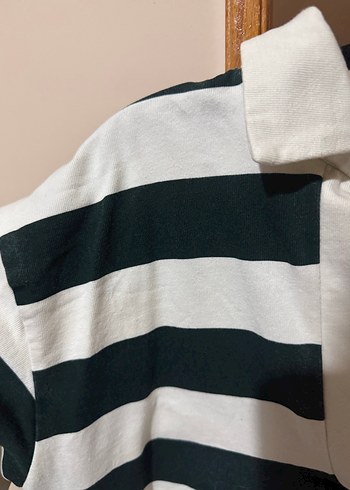 Zara Çizgili Uzun Kollu Pamuklu Kadın Sweatshirt - Görsel 3