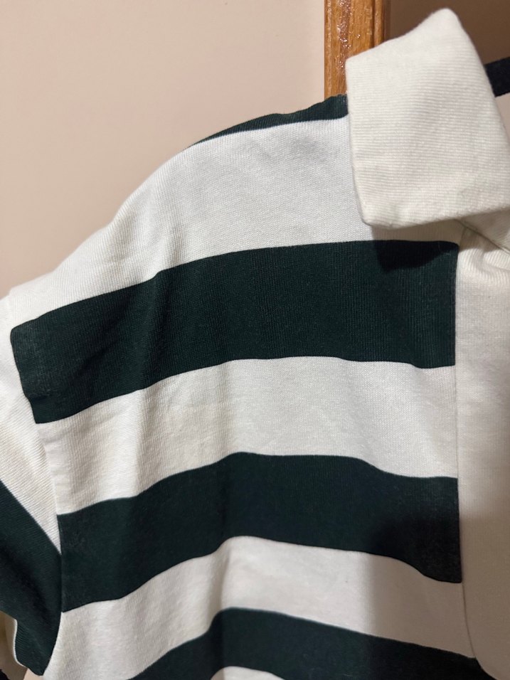 Zara Çizgili Uzun Kollu Pamuklu Kadın Sweatshirt - Görsel 3