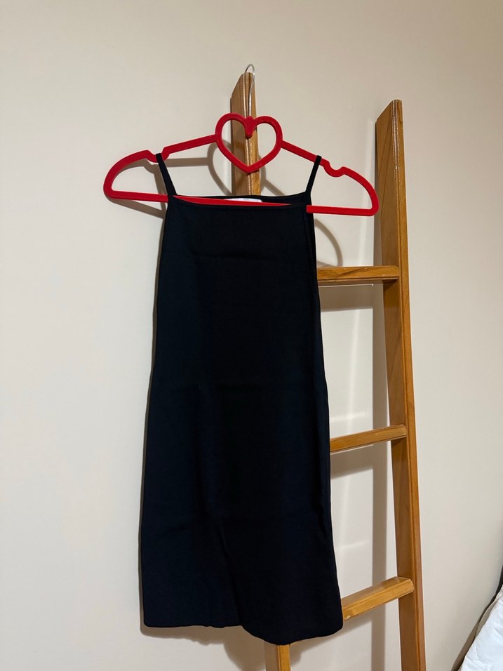 Zara Askılı Örme Mini Elbise - Görsel 2