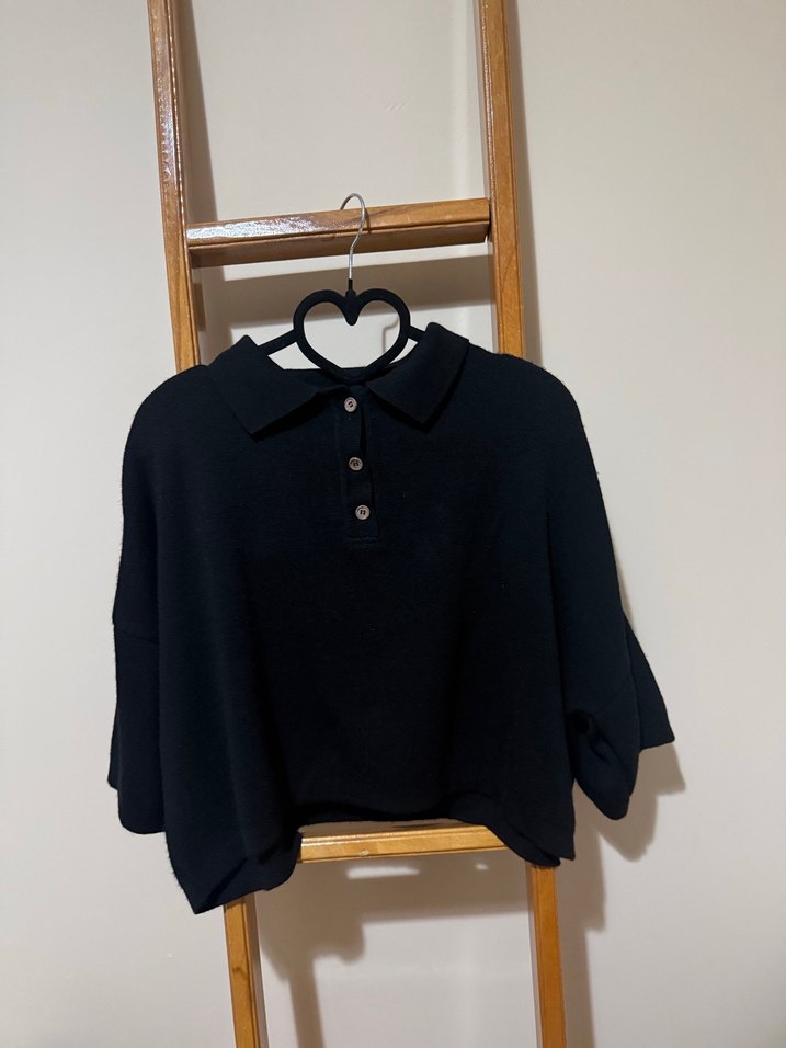 Polo Yaka Kısa Kollu Triko - Görsel 2