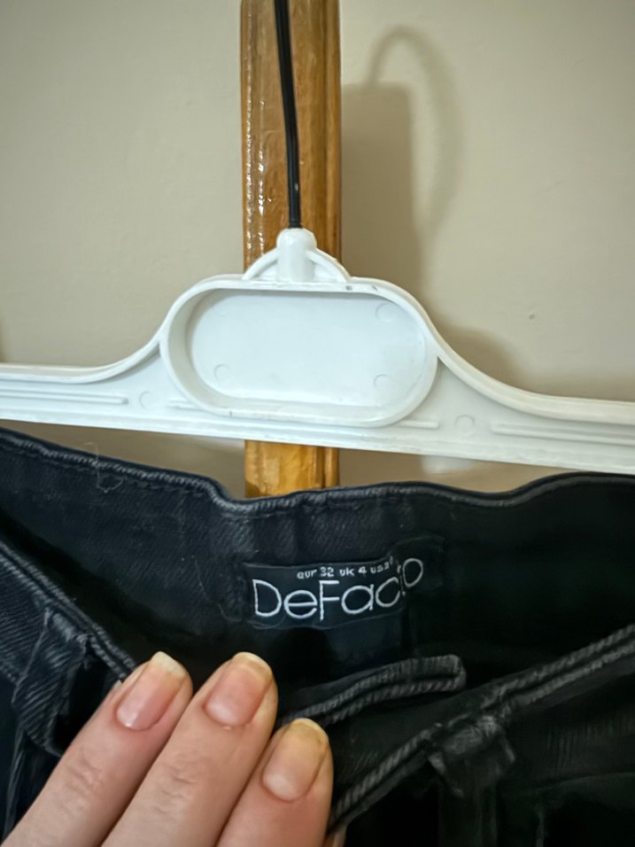 Siyah Kot Midi Boy  Etek - Görsel 3