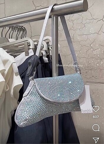 bershka taşlı çanta